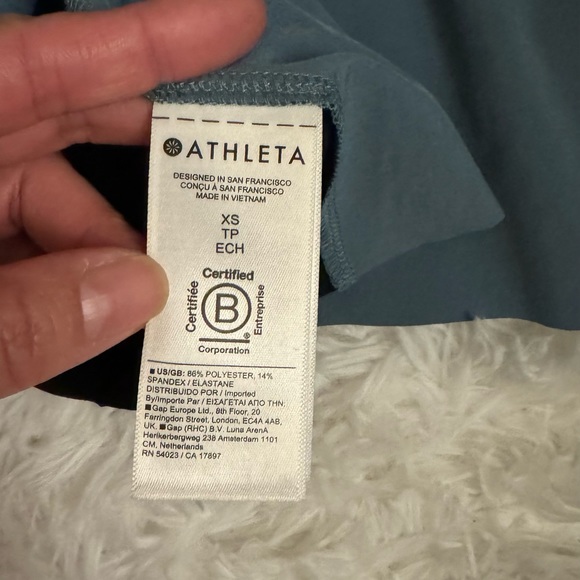 ATHLETA Swing Forward Pleated Tank, Deep Ocean Teal - Picture 8 of 8